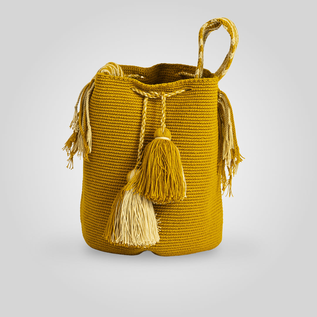 Mochila Wayuu Unicolor "Akuaippa" C3