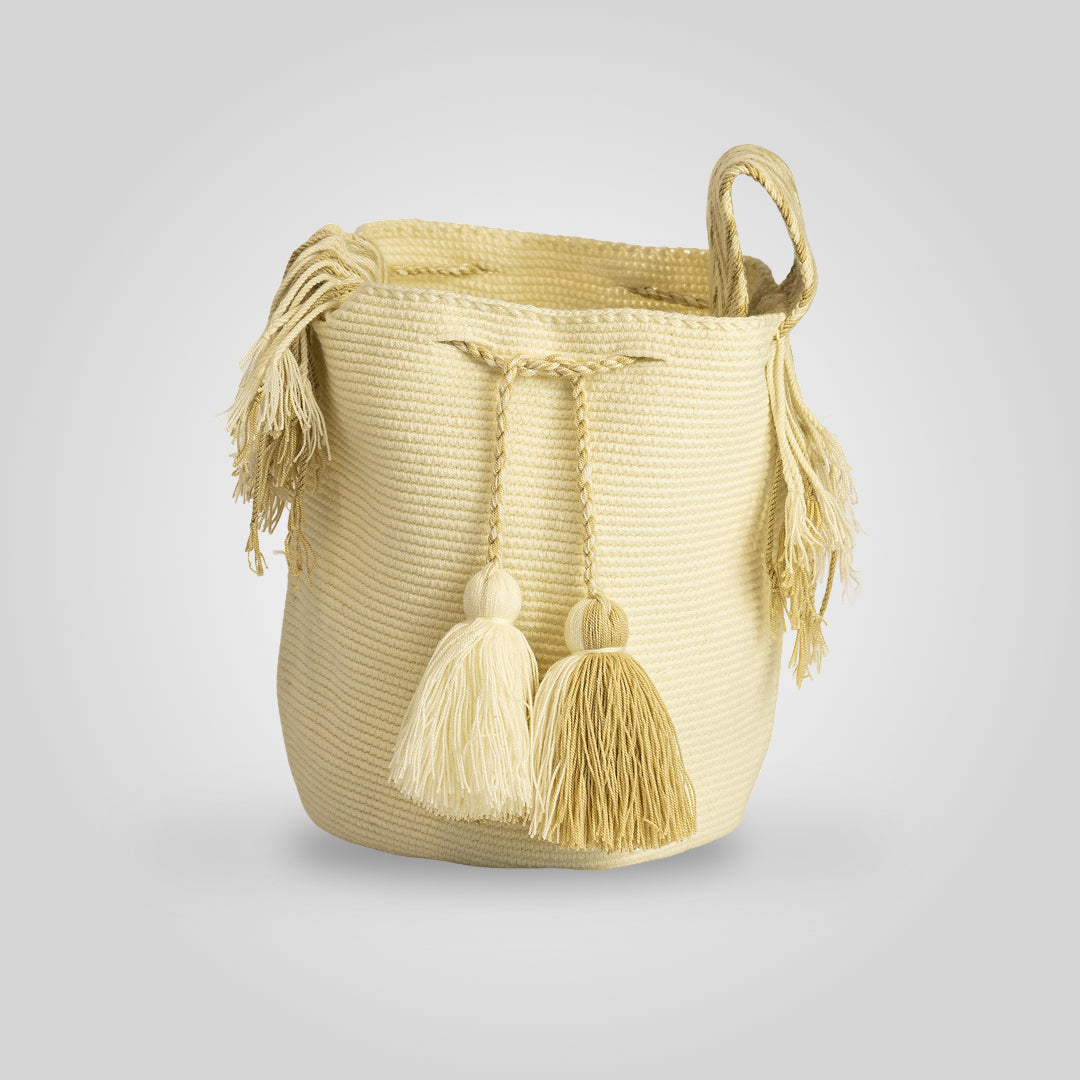 Mochila Unicolor Blanca Pura "Jepira" C6