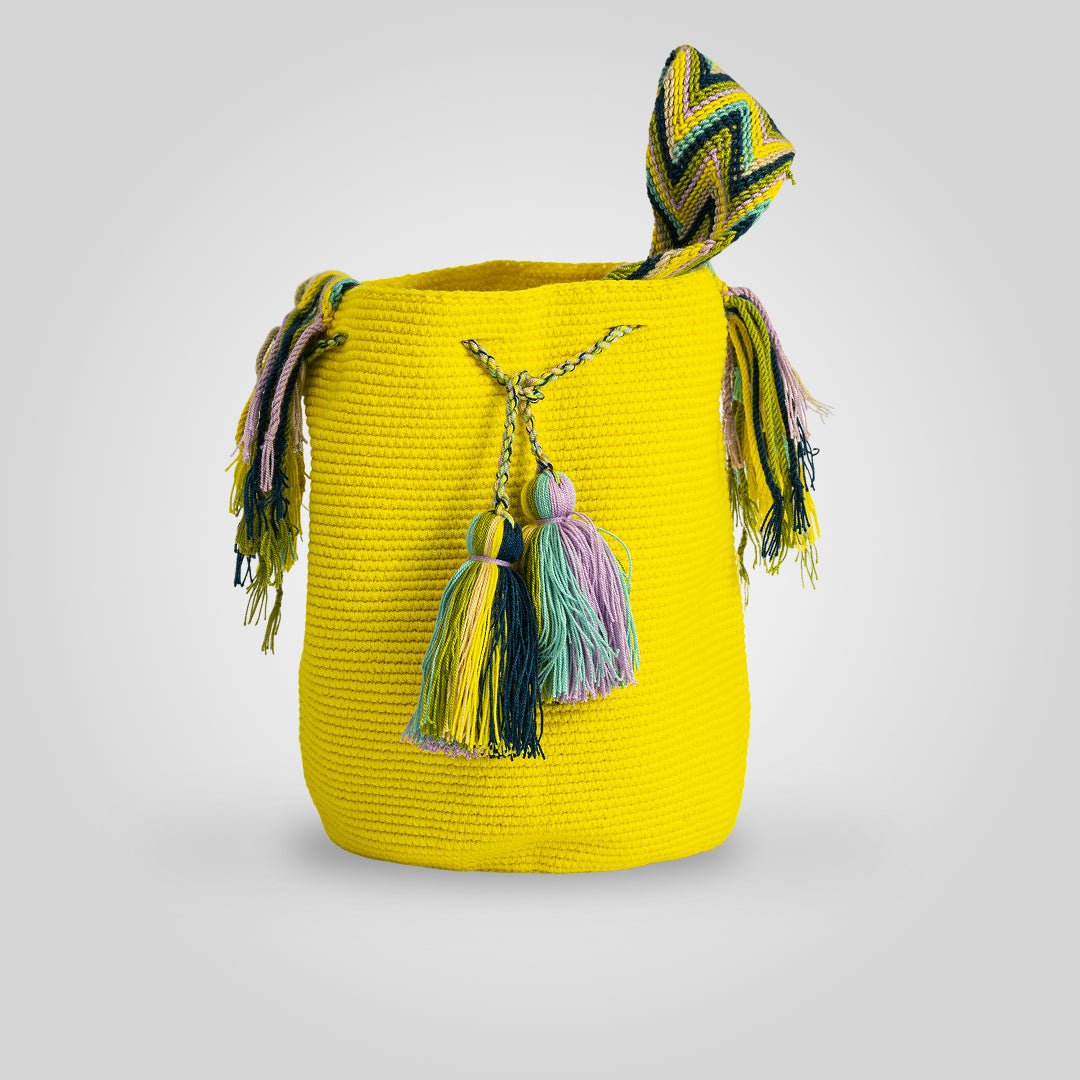 Mochila Wayuu Unicolor "Achekaa" C1