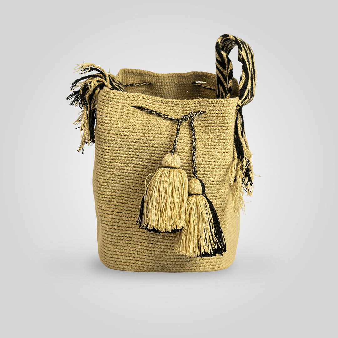 Mochila Wayuu Unicolor "Kepein" C4