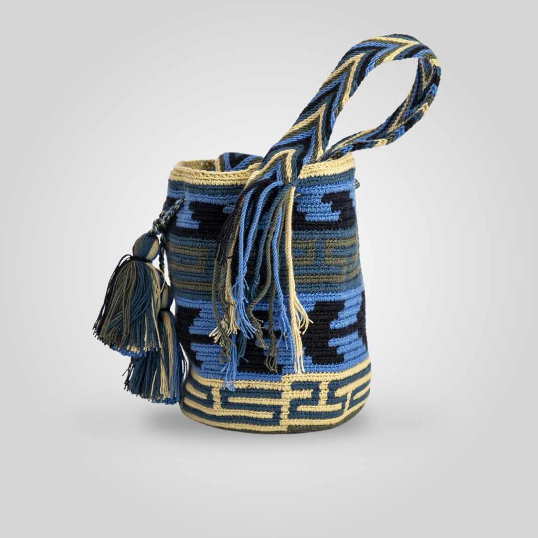 Mochila Wayuu Mediana de Diseño "Kanaas" B5