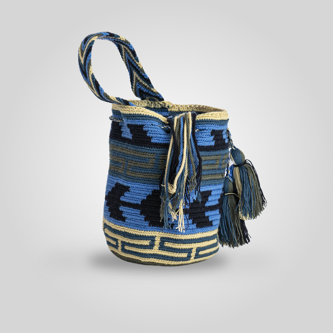 Mochila Wayuu Mediana de Diseño "Kanaas" B5