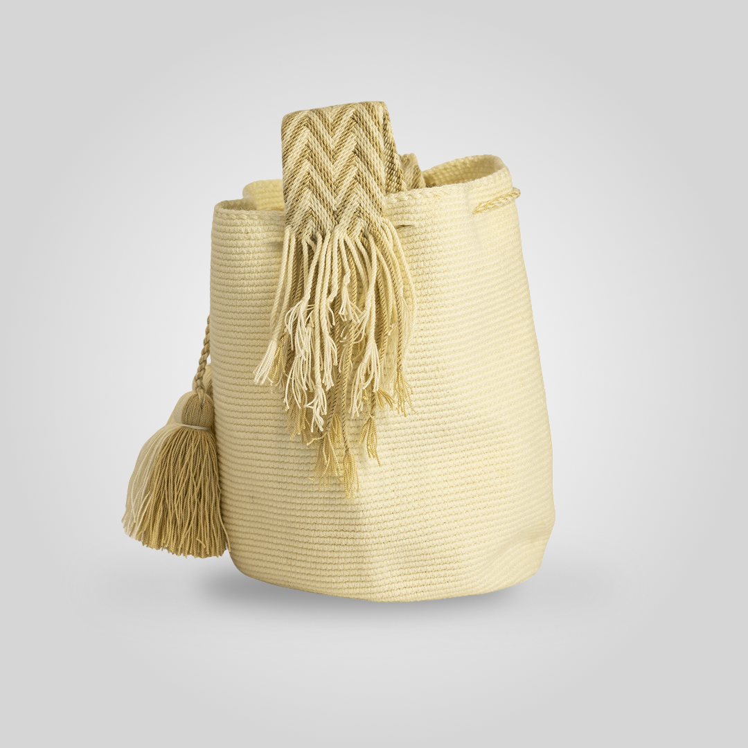 Mochila Unicolor Blanca Pura "Jepira" C6