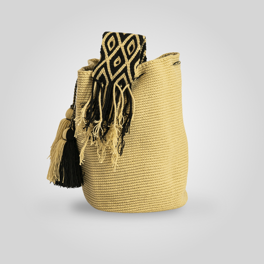 Mochila Wayuu Unicolor "Kepein" C4