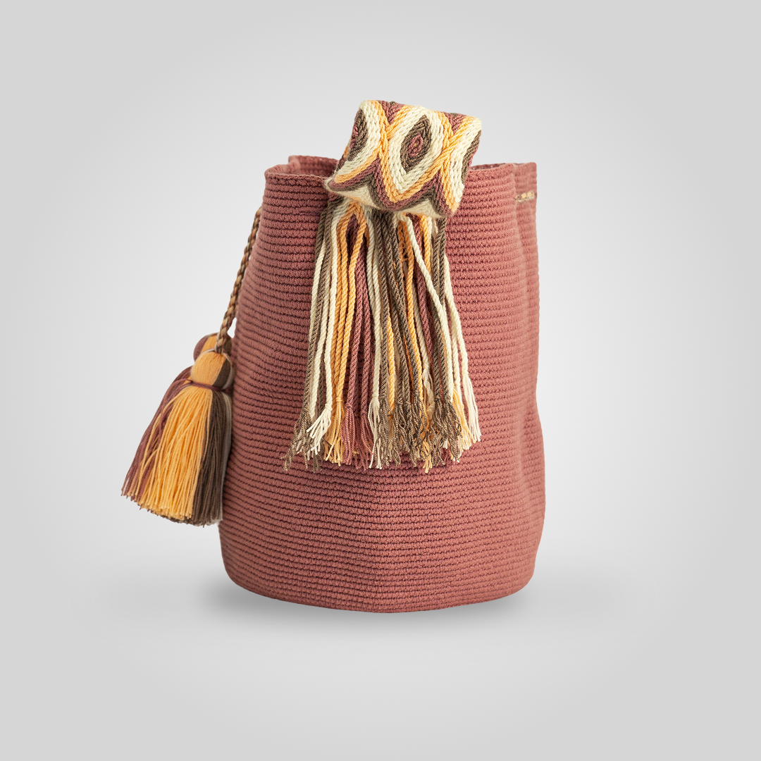Mochila Wayuu Unicolor "Achon" C9