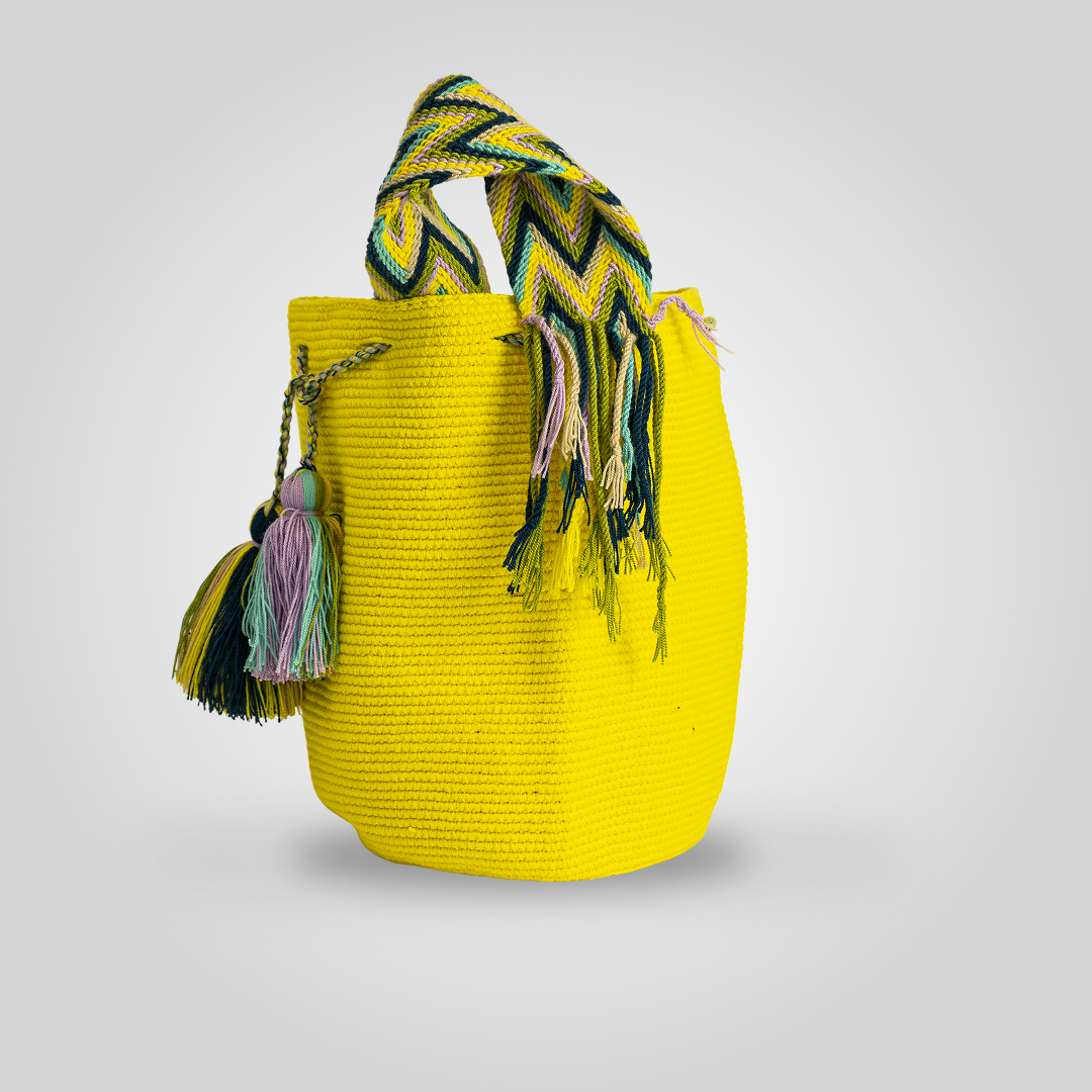 Mochila Wayuu Unicolor "Achekaa" C1