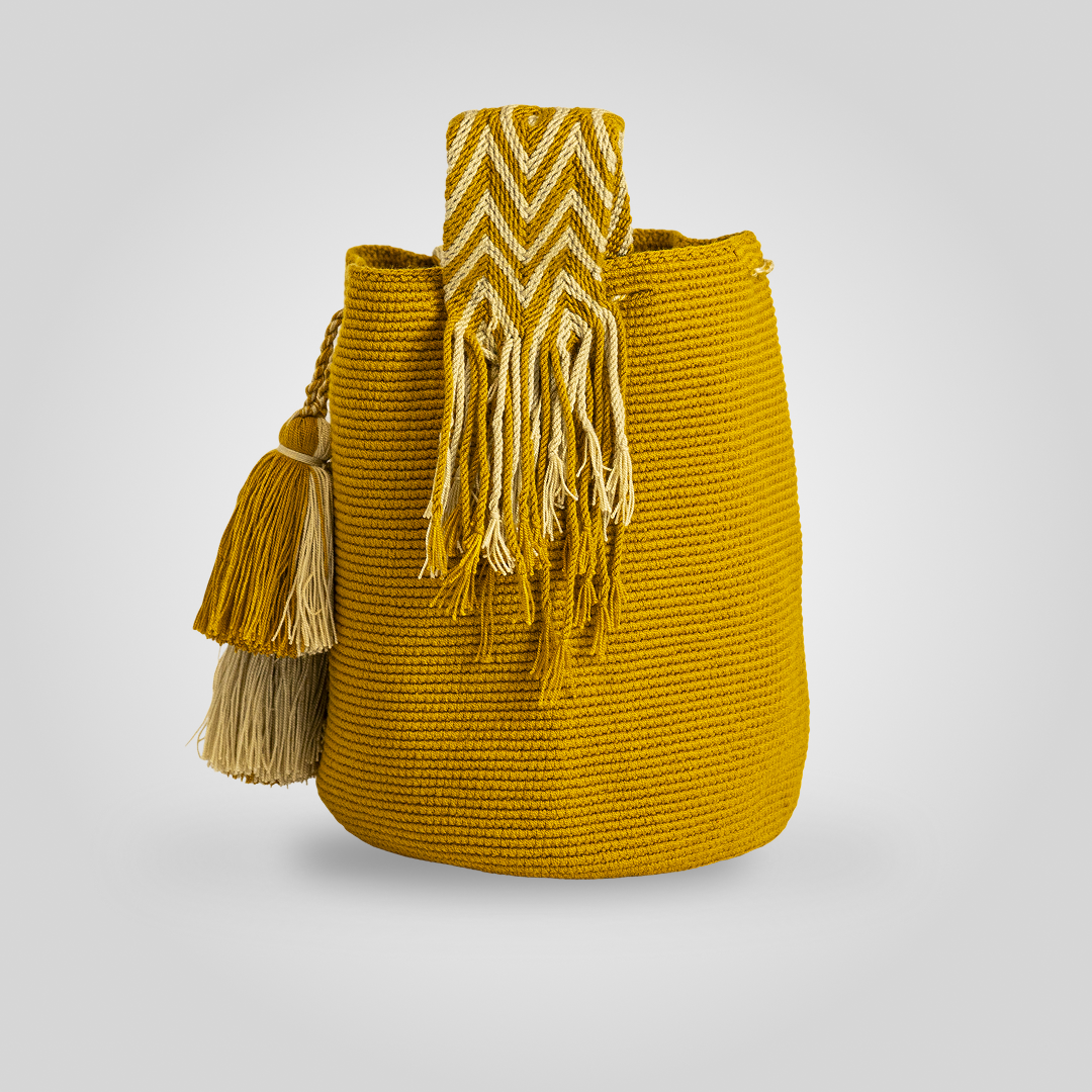 Mochila Wayuu Unicolor "Akuaippa" C3