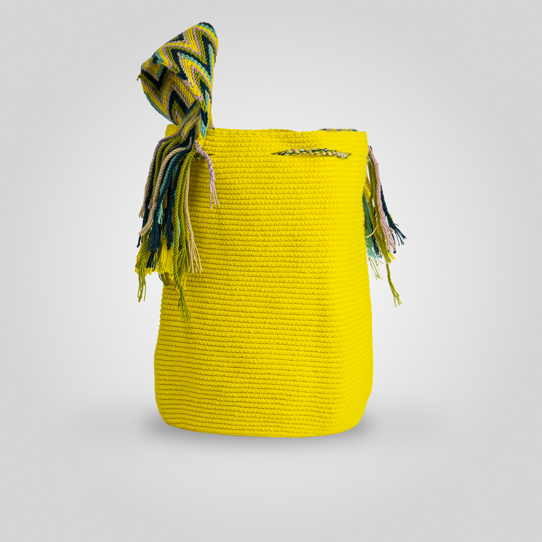 Mochila Wayuu Unicolor "Achekaa" C1