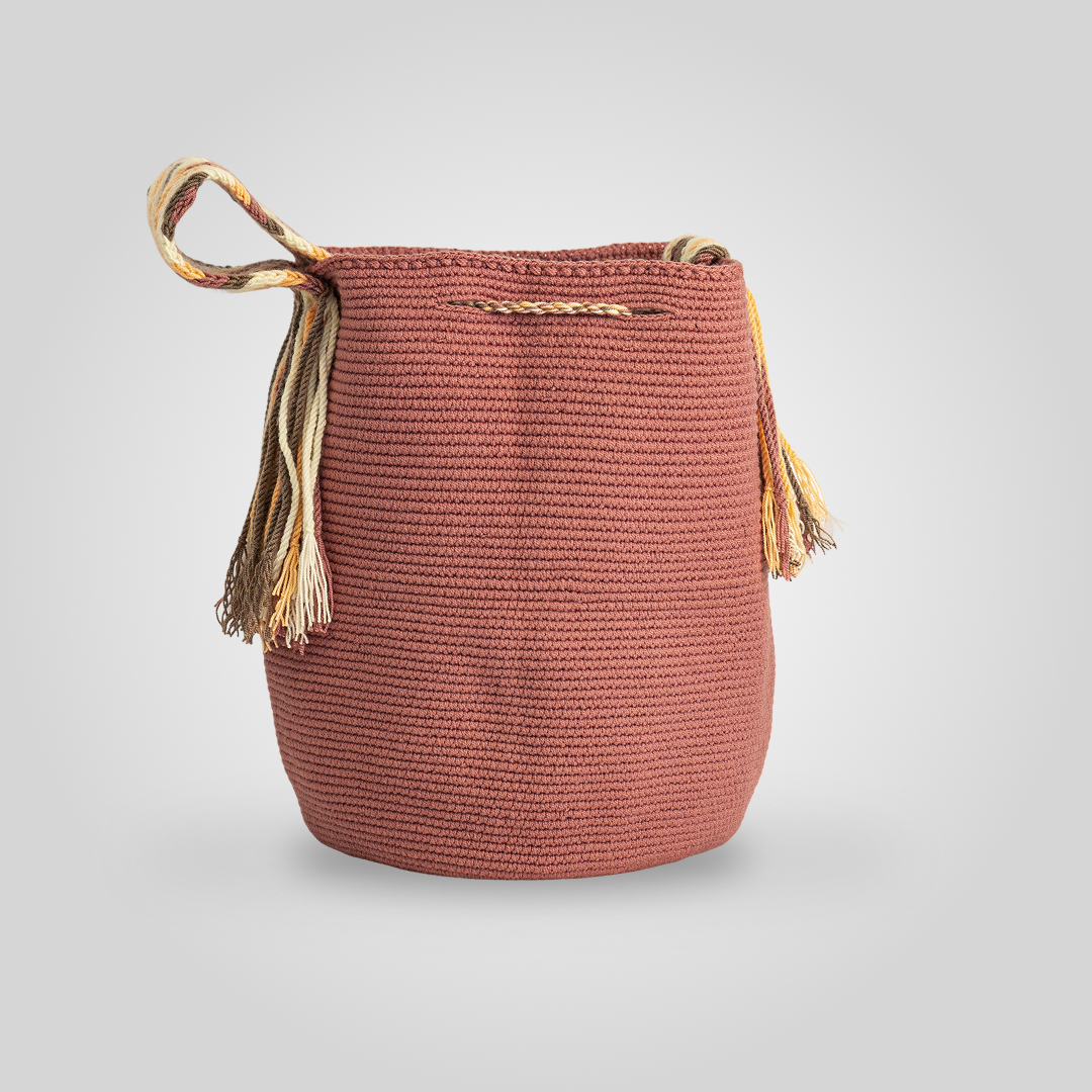 Mochila Wayuu Unicolor "Achon" C9