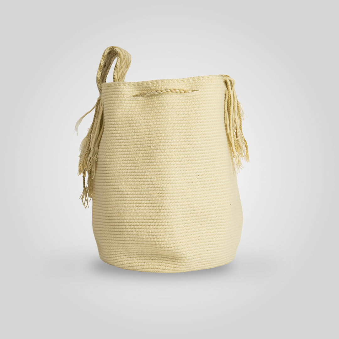 Mochila Unicolor Blanca Pura "Jepira" C6