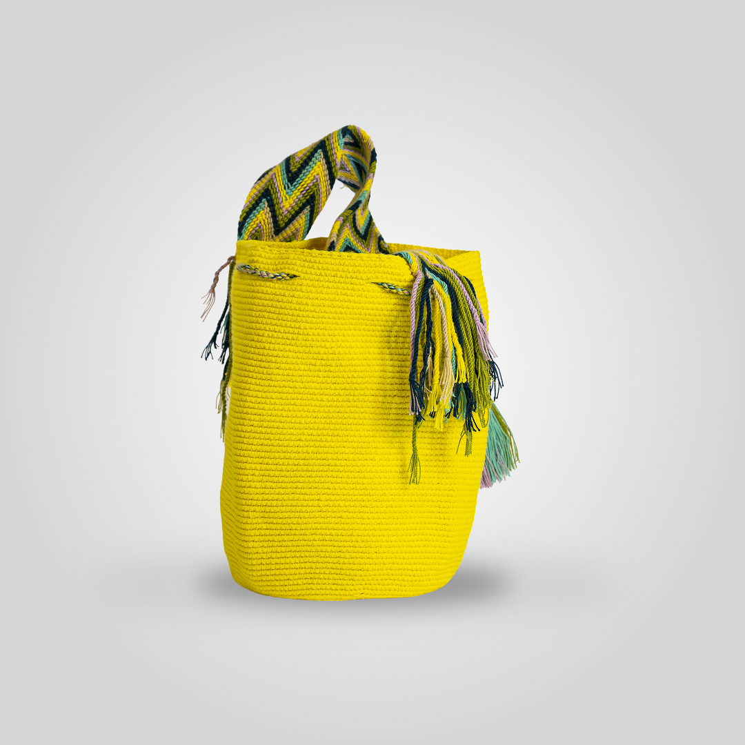 Mochila Wayuu Unicolor "Achekaa" C1