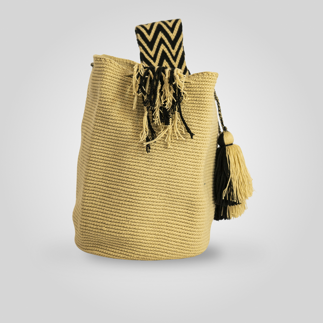 Mochila Wayuu Unicolor "Kepein" C4