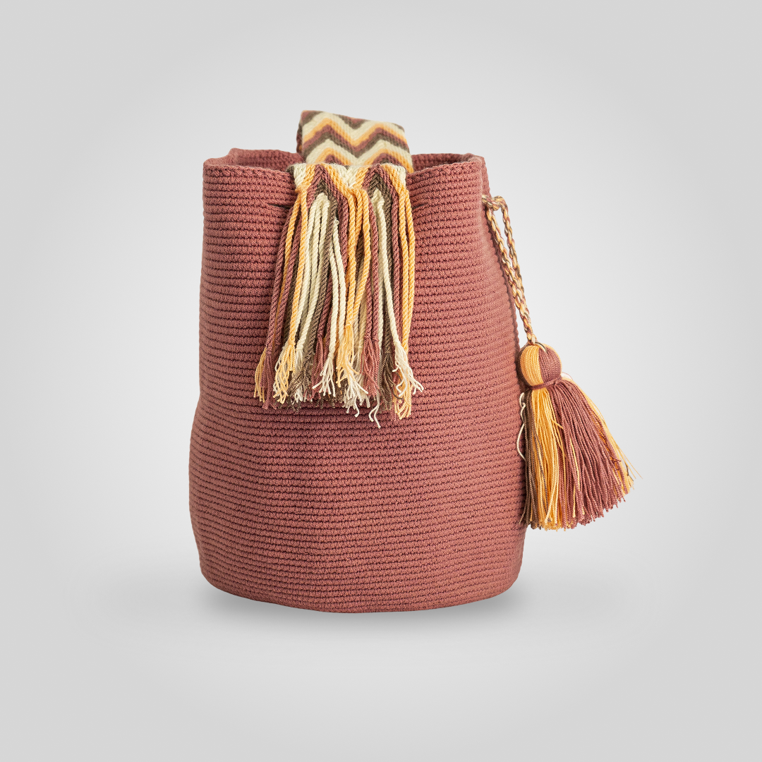 Mochila Wayuu Unicolor "Achon" C9