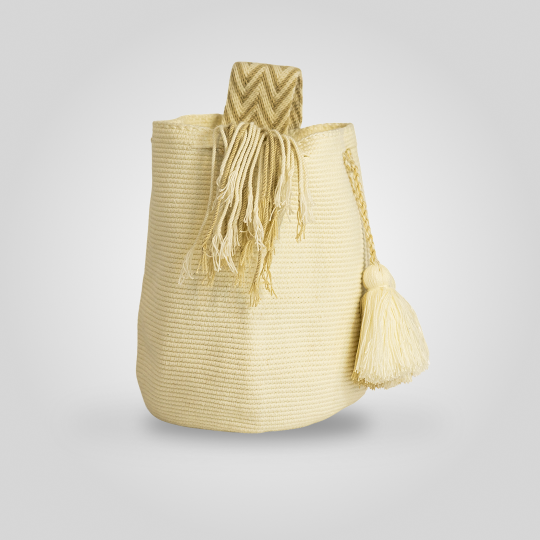 Mochila Unicolor Blanca Pura "Jepira" C6