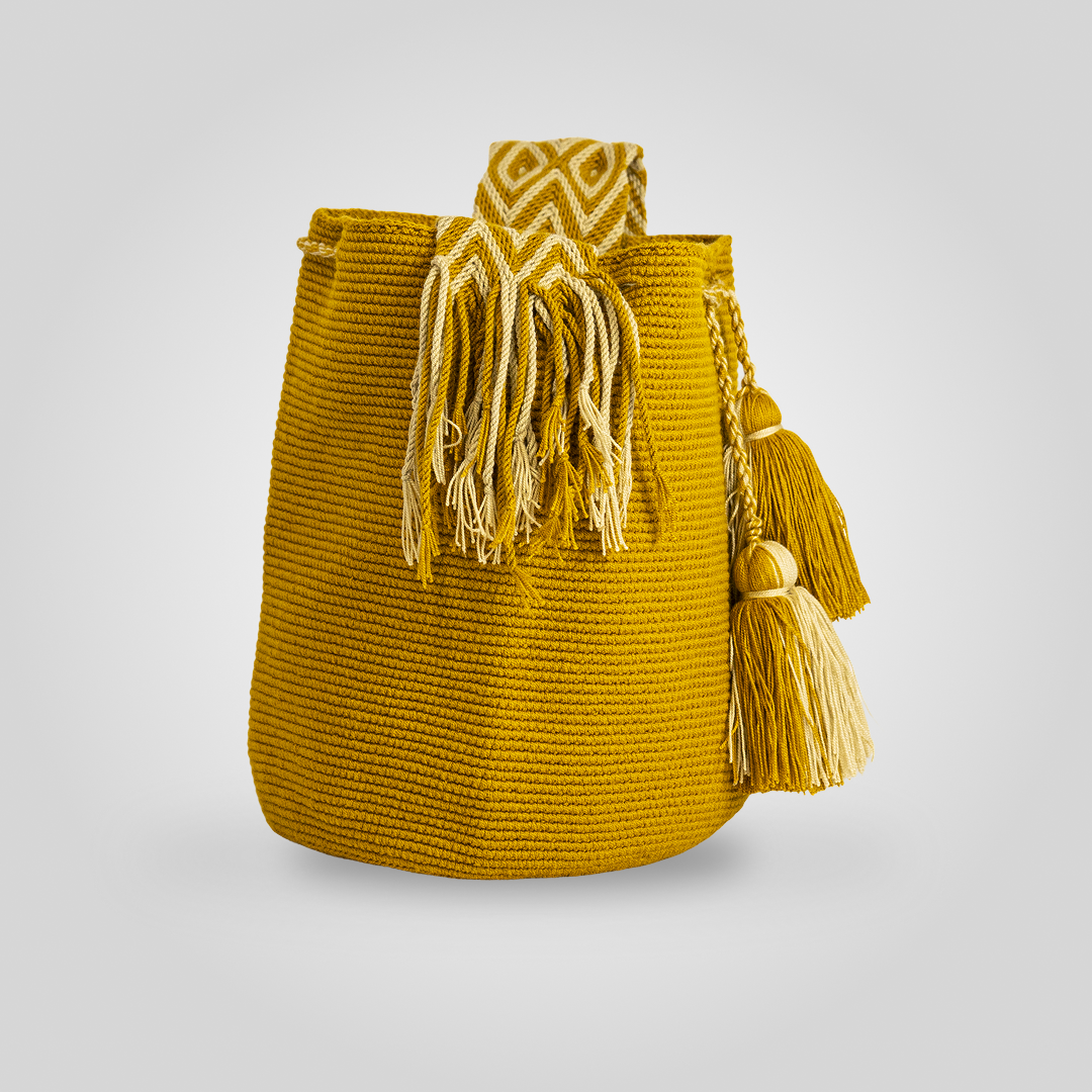 Mochila Wayuu Unicolor "Akuaippa" C3